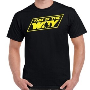 This Is The Way Mandalorian Yellow Logo New Tops Gift Casual Streetwear T Shirt