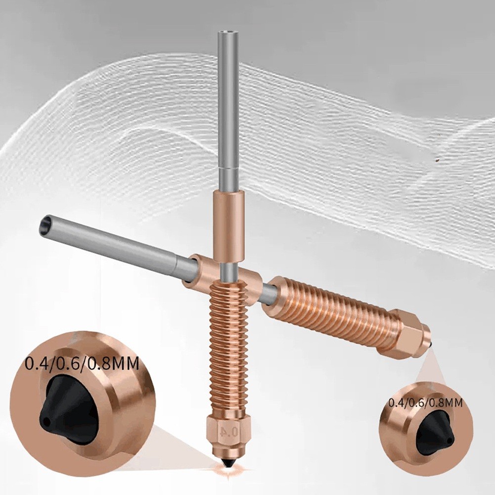 Quick-Swap หัวฉีดสําหรับ K1 สําหรับ K1c 3 V3 KE 0.2 มม./0.4 มม./0.6 มม./0.8 มม.หัวฉีด
