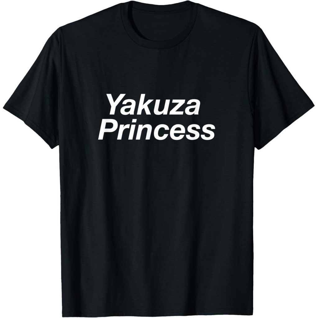 เสื้อยืดผ้าฝ้ายผู้ชาย Yakuza Princess T-Shirt ผ้าฝ้ายแขนสั้นคุณภาพสูง