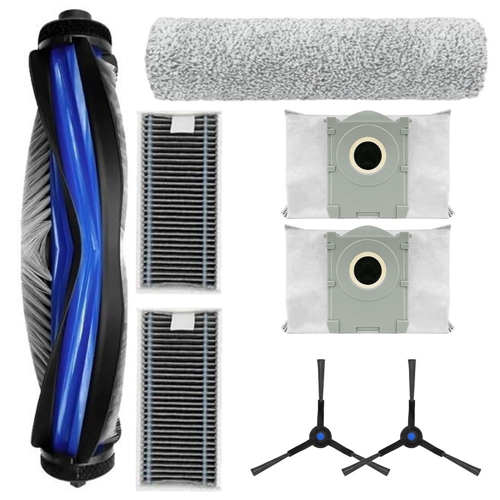 [ขายร้อน] ชุดถุงเก็บฝุ่นแปรงข้างหลักสําหรับ Ecovacs X8 Pro สําหรับเครื่องดูดฝุ่นหุ่นยนต์ Omni LK