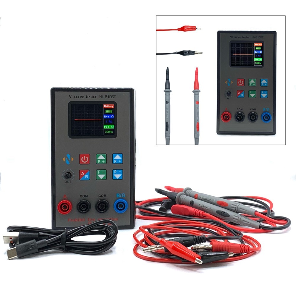 LALA Dual-Channel หน้าจอสี Analog Feature Analyzer VI Curve Tester Fault Tester