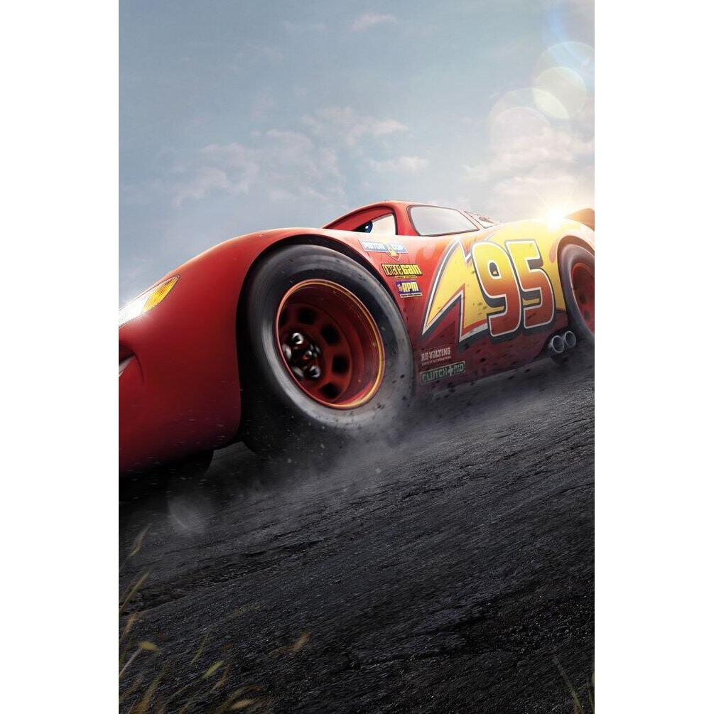 Disney Cars Lightning Mcqueen งานศิลปะผ้าใบโปสเตอร์ Disney Cars ภาพวาด Disney Cars Wall Art รถยนต์ W