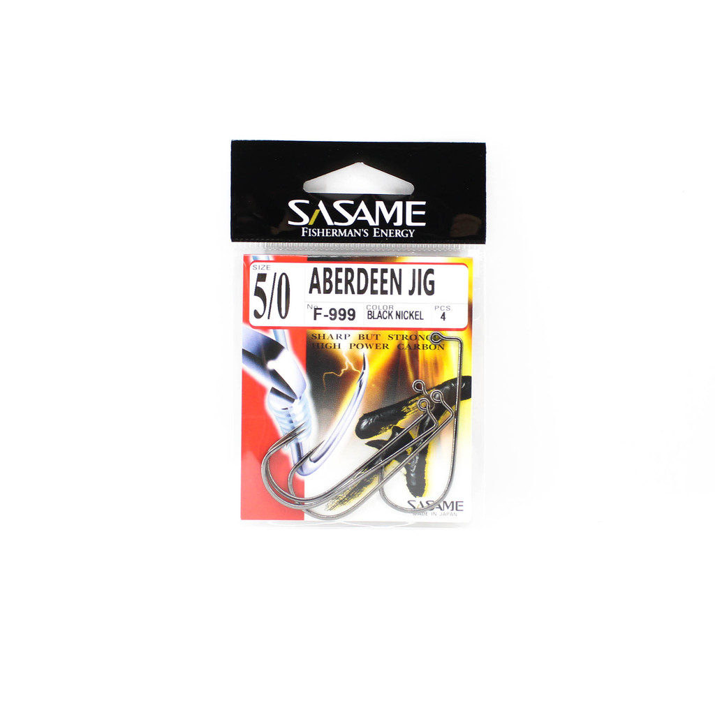 Sasame F-999 Aberdeen Jig Hook ขนาด 5/0 (7387)