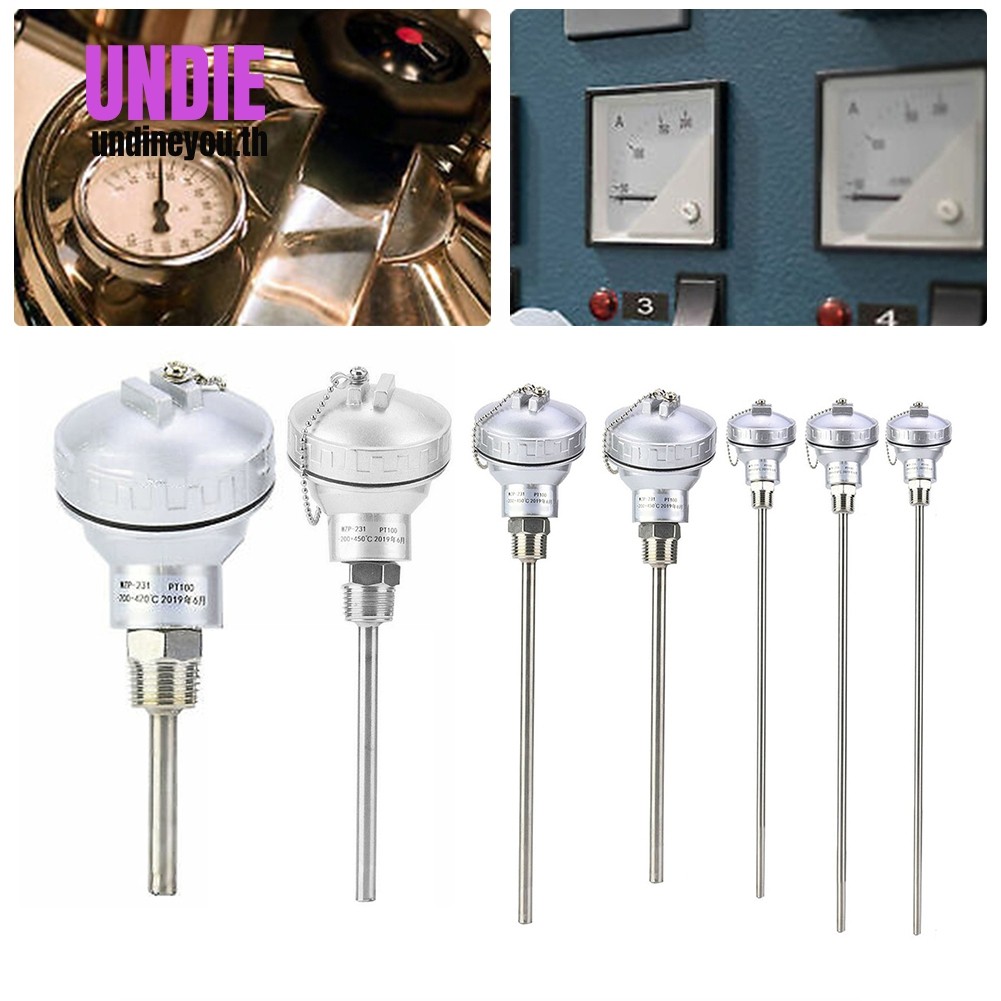 RTD PT100 Temperature Sensor Probe 1/2 "หัวขั้วเทอร์โมคัปเปิลเกลียว