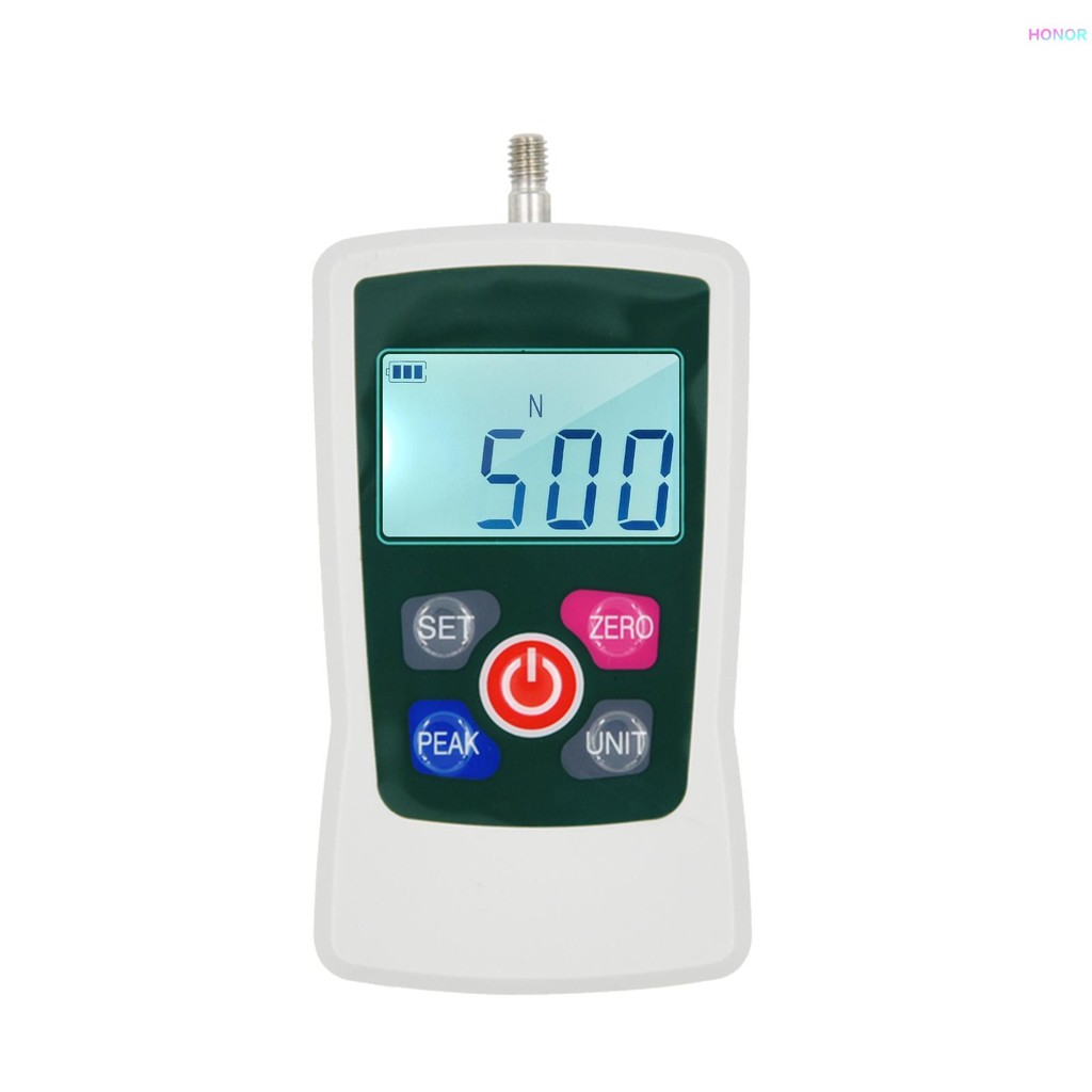 Digital Force Gauge 500N/ 50 กก./ 110Lb/ 1760oz แบบพกพา Push Pull Force Meter Unit Switchable Backli