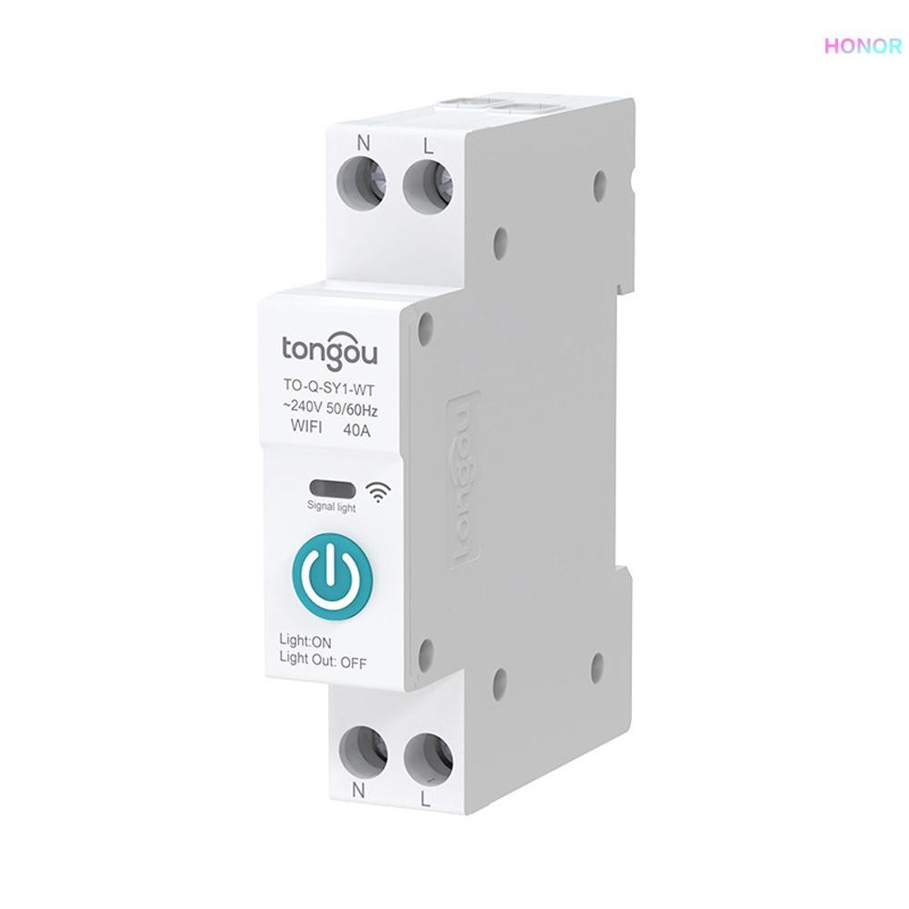 Tuya Wifi อัจฉริยะ Circuit Breaker รีโมทคอนโทรลไร้สายสวิทช์ควบคุม Mobilephone APP ระยะไกล Viewin Mce