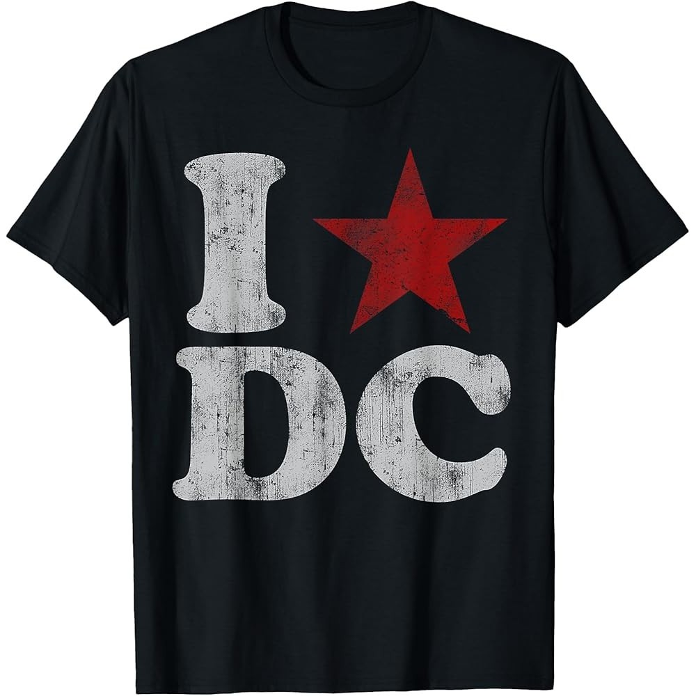 เสื้อยืด Washington Dc Flag Vintage Fade