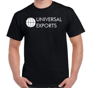 เสื้อยืดผู้ใหญ่โลโก้ James Bond Universal ส่งออก