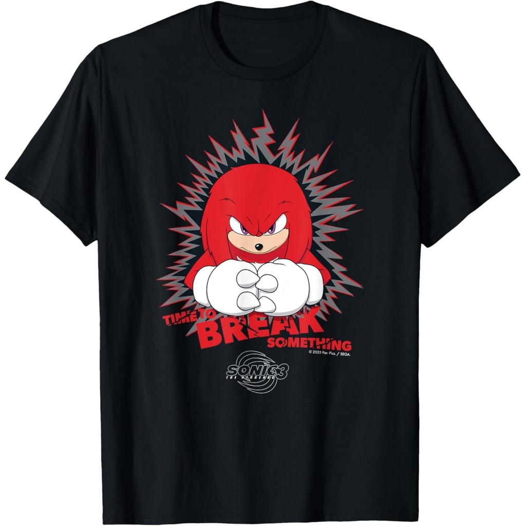 เสื้อยืด Sonic The Hedgehog 3 - Knuckles Time To Break Something