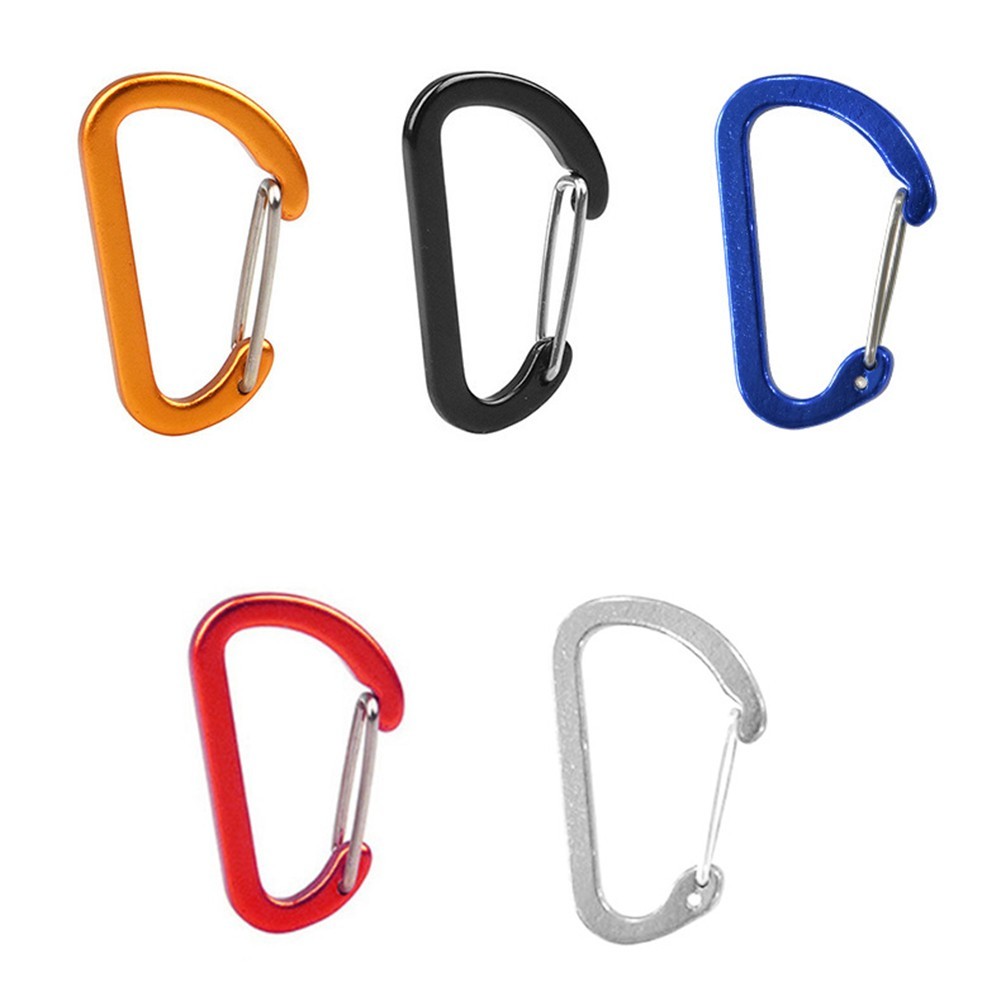 พวงกุญแจ Mini Carabiner สเตนเลส สำหรับปีนเขาและกลางแจ้ง