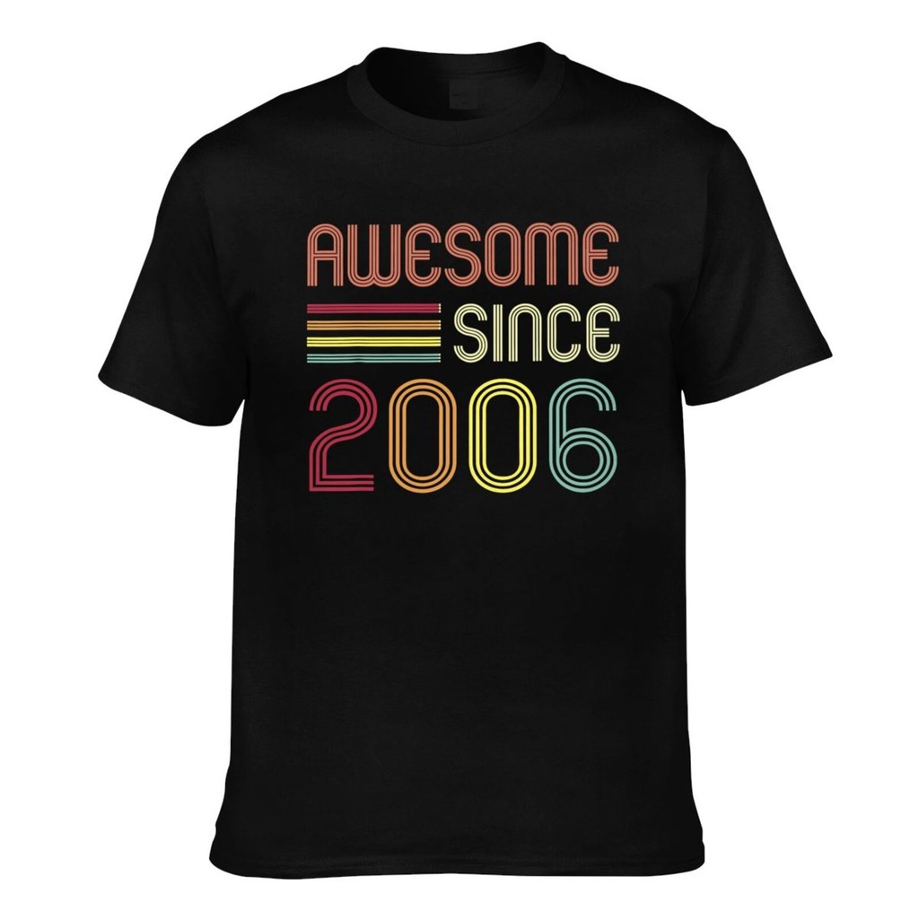 Casual พิมพ์ Awesome ตั้งแต่ 2006 เสื้อยืดผ้าฝ้ายผู้ชาย