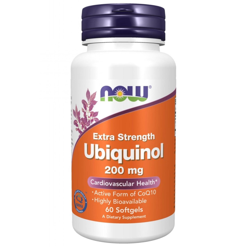 NOW Foods Ubiquinol 200mg Softgels 60 Count 1