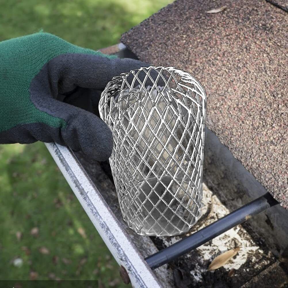 Big 4 ชิ้น Gutter หน้าจอ Leaf Catcher Gutter Guard อลูมิเนียม Gutter Guard Anti-Leaf