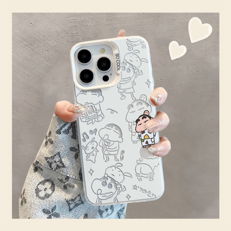 เคส Shinchan สำหรับ Honor X9a X9b X9c 300 200 100 90 80 70 60 50 Pro SE Magic 7 6 5 Pro Mate 60 50 40 30 Plus P70 60 50 40 30 Nova 10 11 12 6 7 ฝาครอบกล้องกันกระแทก