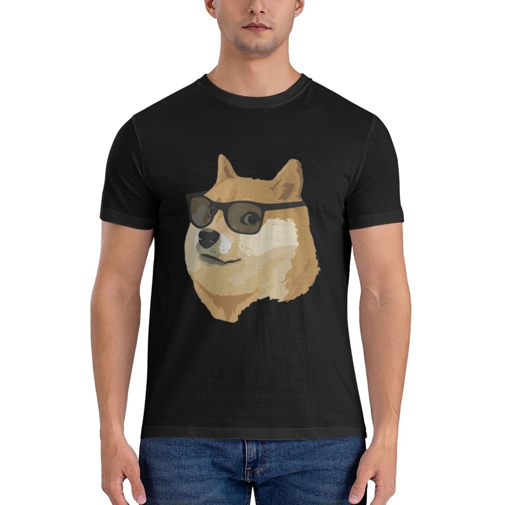 Dogecoin Dog Crypto Trader เสื้อยืดดีไซน์แบบกําหนดเองอินเทรนด์สําหรับผู้ชายที่สร้างขึ้นจากผ้าฝ้าย 10