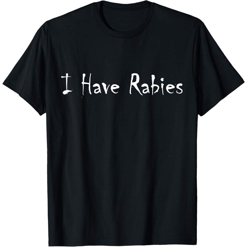 Retro Vintage "I Have Rabies" - Funny Sarcastic Men, เสื้อยืด