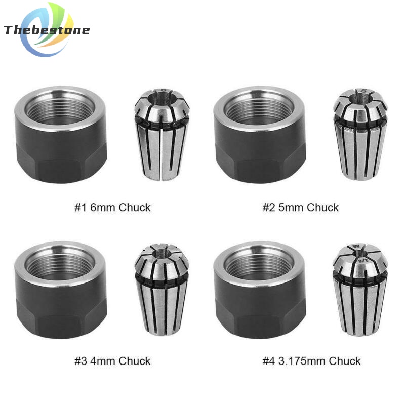 <thebest> ER11 Chuck Collets Clamping Nuts ชิ้นส่วนเครื่องกลึงสําหรับเครื่องแกะสลักกัด CNC