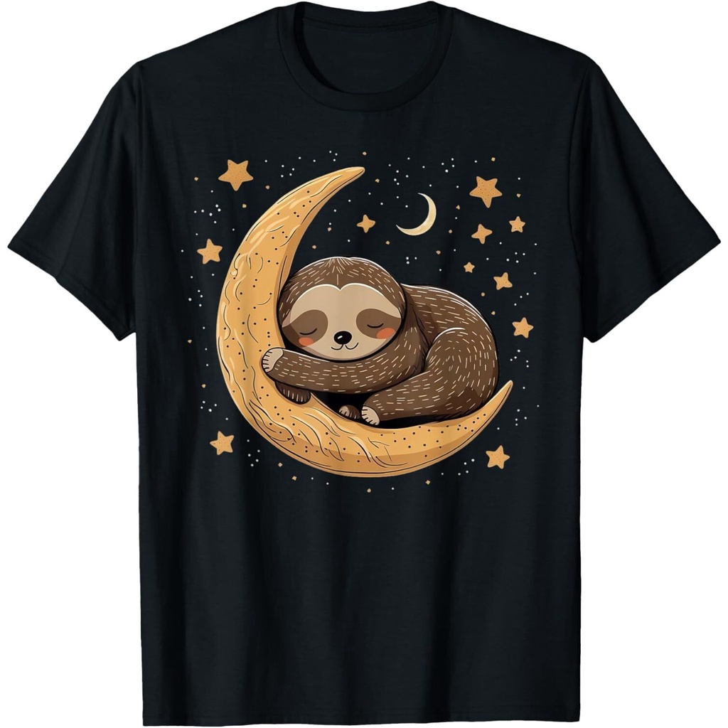 Napping Sloth Pajama บน Sloth Sleeping เสื้อยืด