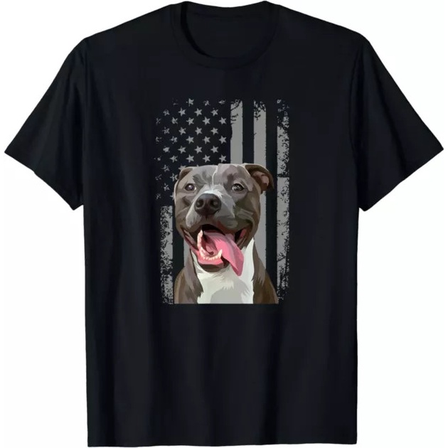 Pitbull Flag Pitbull Pit Bull Dog Fashion T Shirt For Men