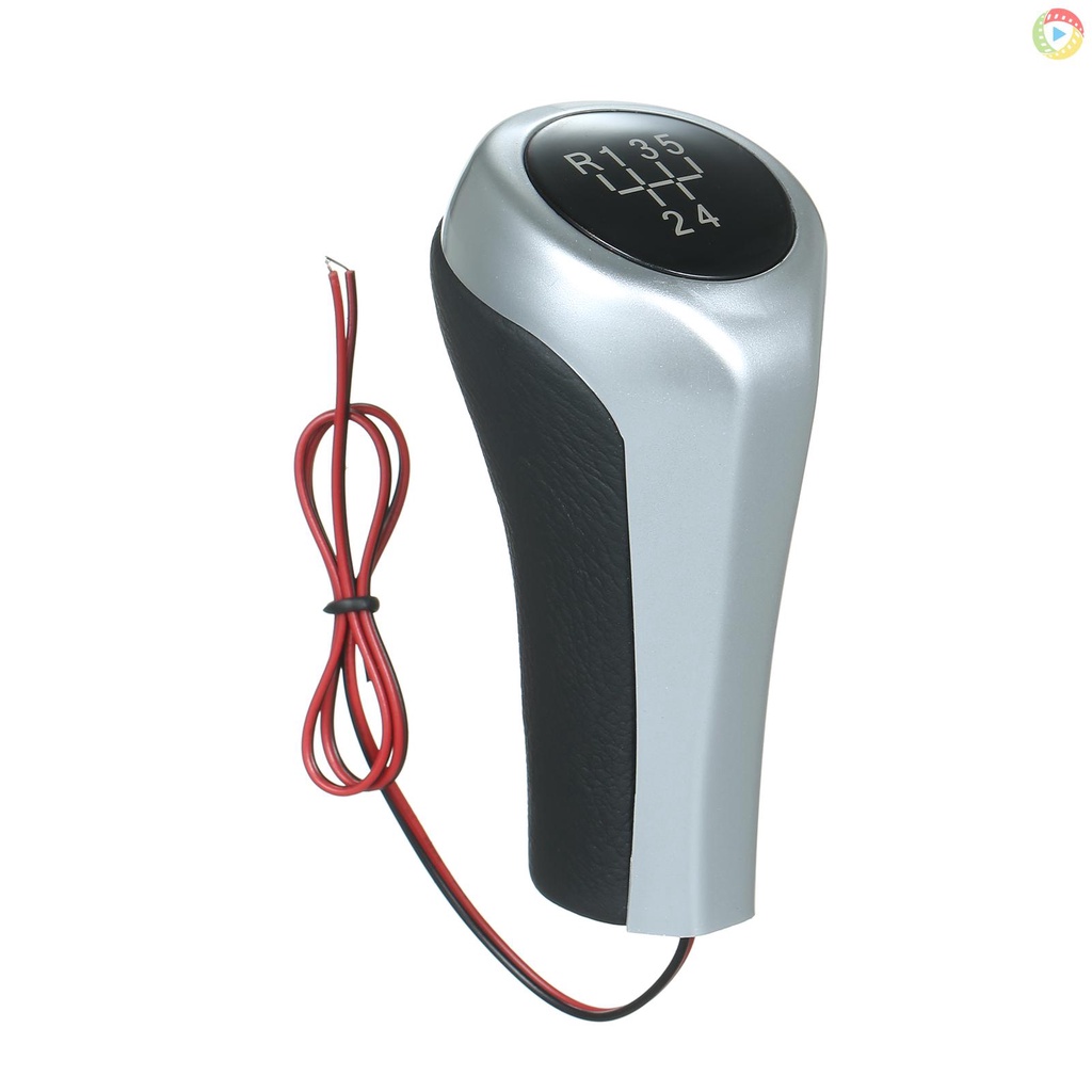 Led เกียร์ Shift Knob Stick Head Lever Handle 5 ความเร็วสําหรับ BMW 1 3 5 6 Series M X1 X3 X5 E60 E6