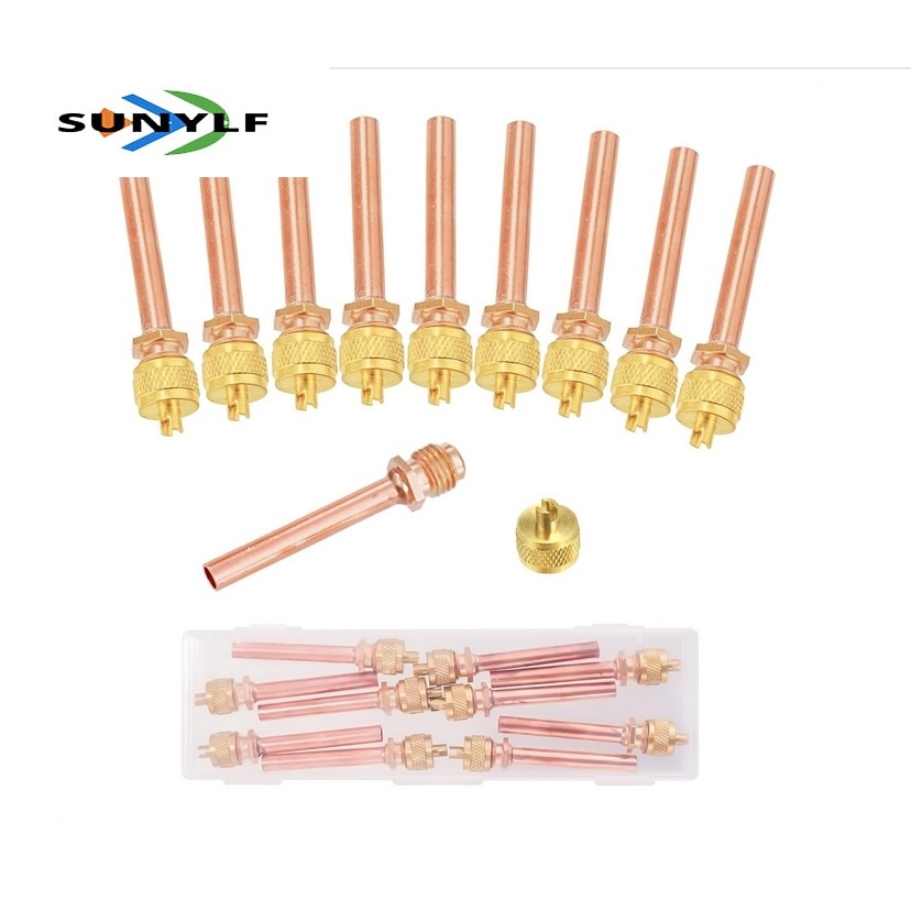 SUNYLF HOTHVAC Service Valve Stem Core สําหรับระบบสูญญากาศชุดชาร์จตู้เย็น