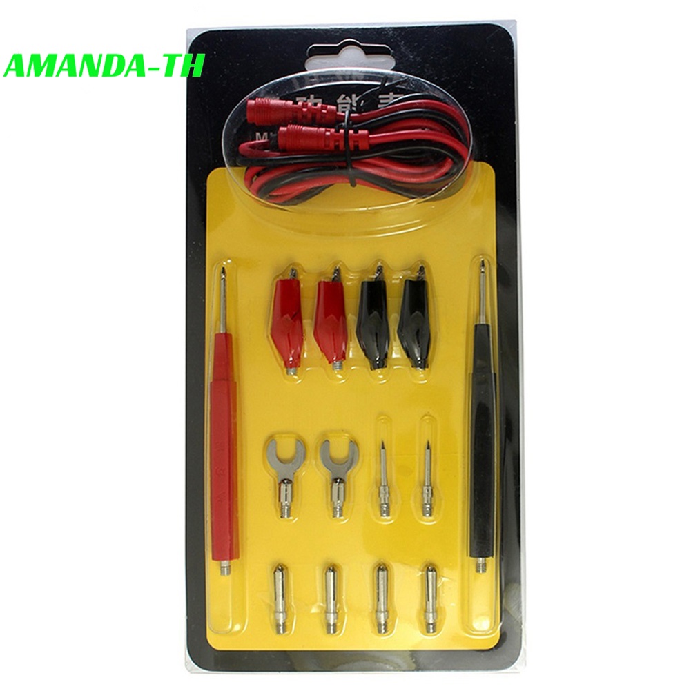 (AMANDA) 16 ชิ้น Digital Multimeter Probe Test Needle Tip Tester Probe (APRIL)
