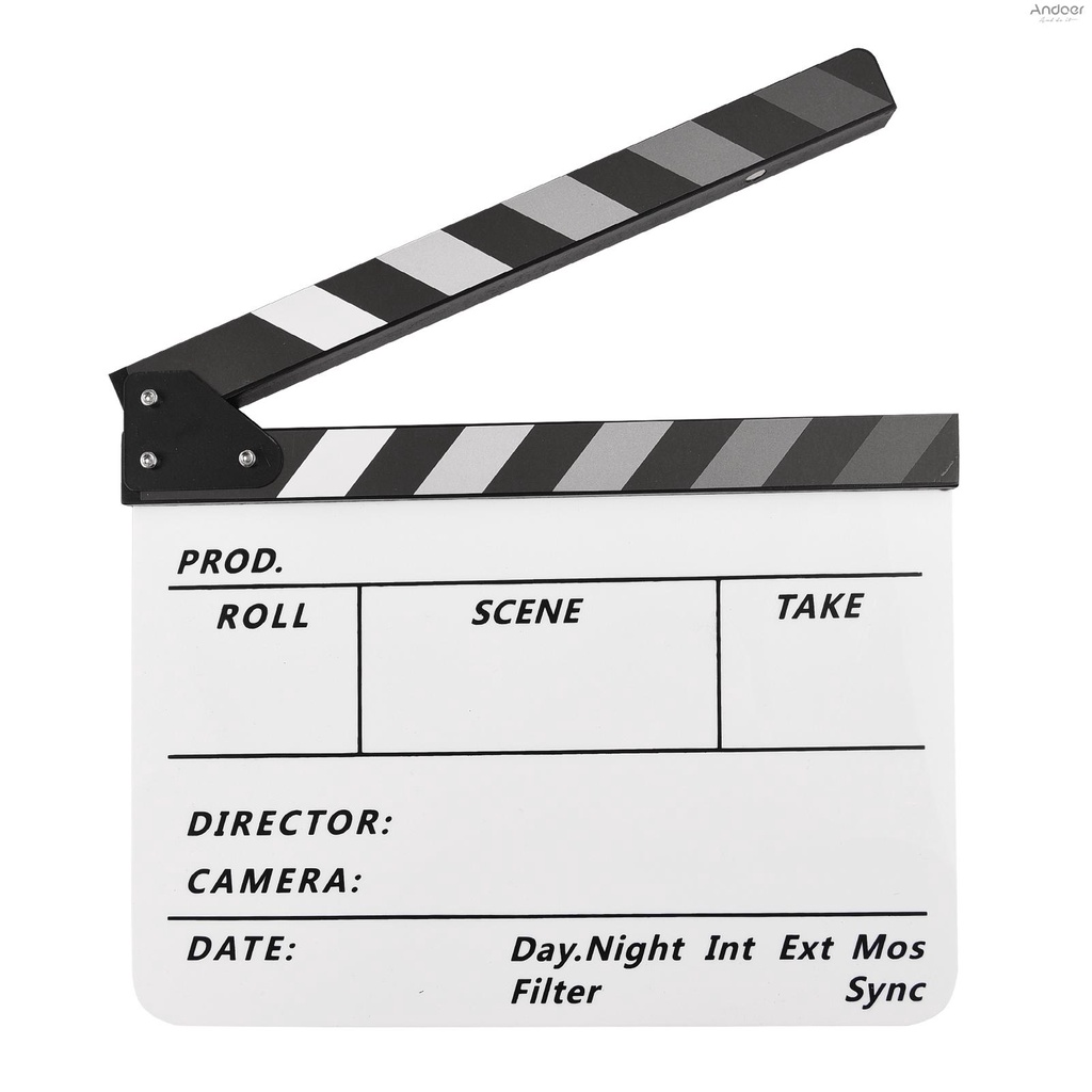 อะคริลิค Clapperboard ฟิล์ม Clapboard ภาพยนตร์ Directors Slate ตัด Action ฉาก Clapper board ฟิล์ม Sl