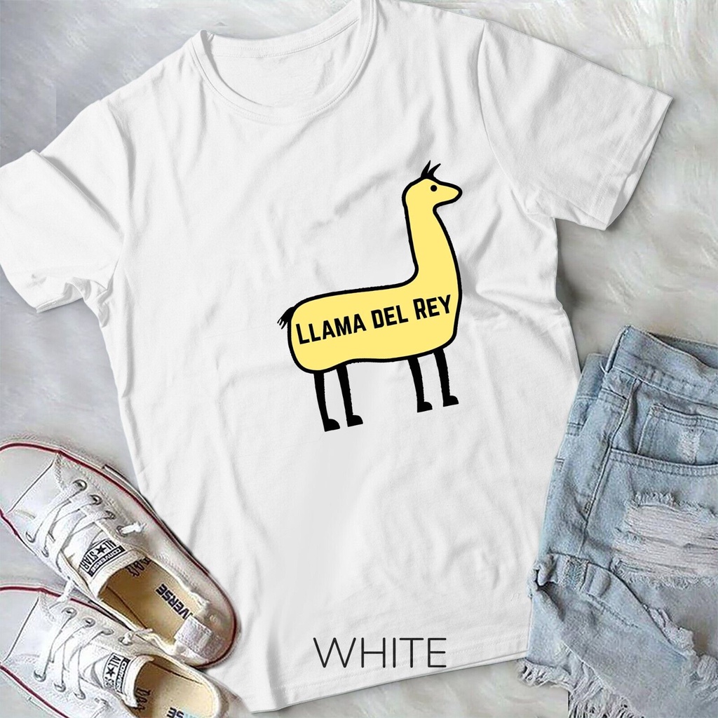 Llama Del Rey Lana ตลกเพลงสัตว์เสื้อยืด Unisex