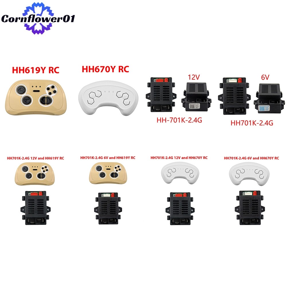 [COFW] HH701K-2.4G 6V 12V ตัวรับสําหรับเด็กรถยนต์ไฟฟ้าเครื่องส่งสัญญาณ 2.4G