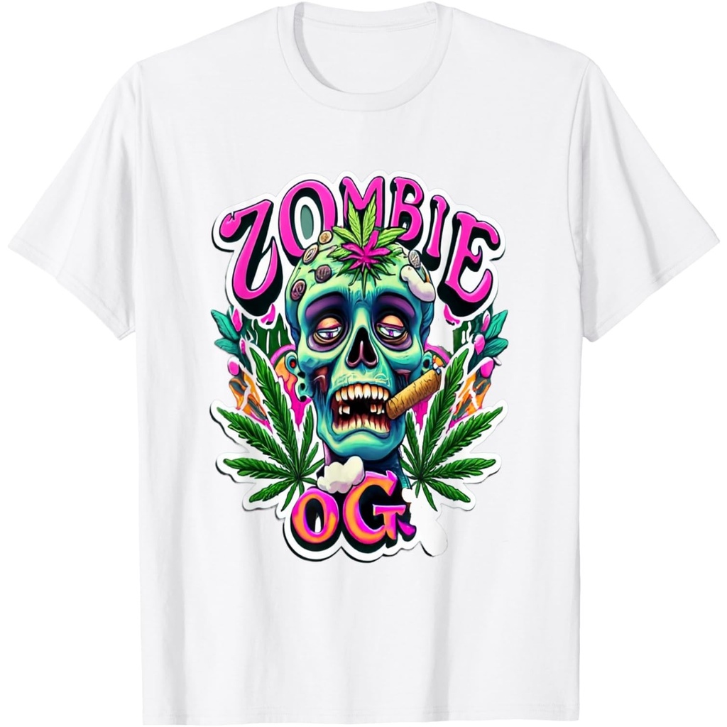 เสื้อยืด Zombie Og Kush Culture Stoner Weed