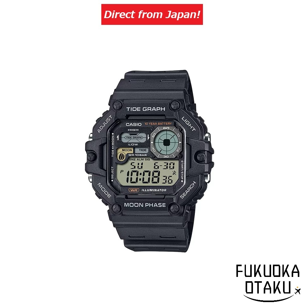CASIO WS-1700H-1AJF CASIO Collection AE-1200 นาฬิกาข้อมือสายยาง【ส่งตรงจากญี่ปุ่น】
