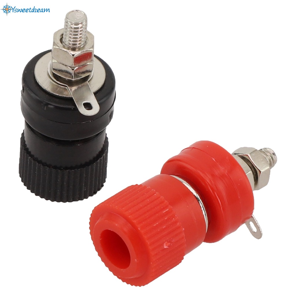 1 คู่ JS-999B Terminal BindingPost 4 มม.แบตเตอรี่ Power Junction Connector Terminal[ SWTDRM-TH ]