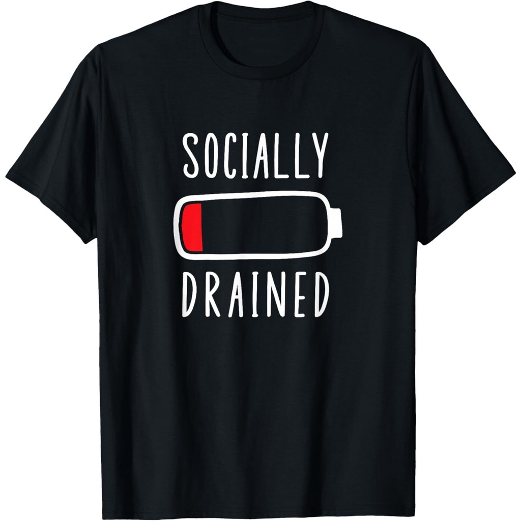 เสื้อยืด Antisocial ตลก Introvert Social