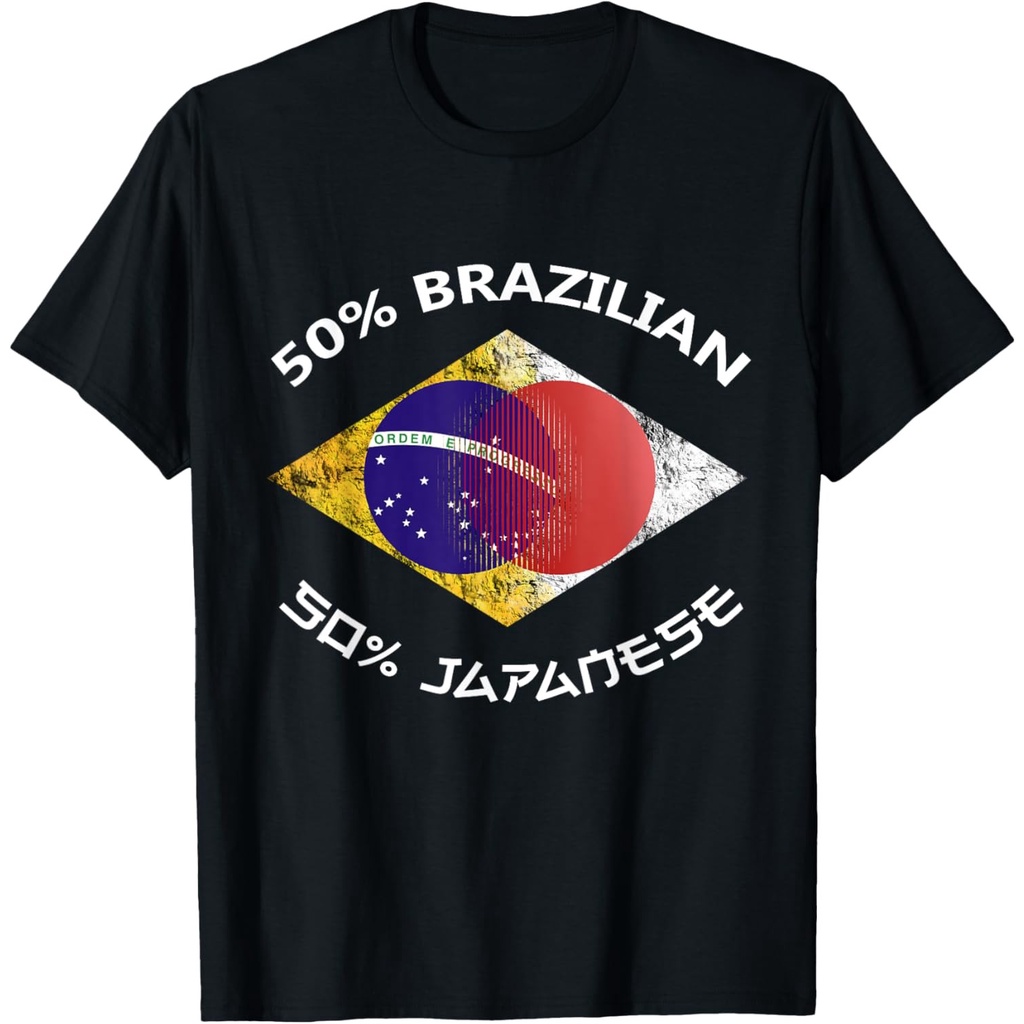 Japan Japanese Brazilian Flag Proud Combo เสื้อยืด Dna