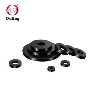 Ouling NBR H3mm แหวนรองปะเก็นแบน M4-M42 แหวนซีลยางไนไตรล์สีดํา