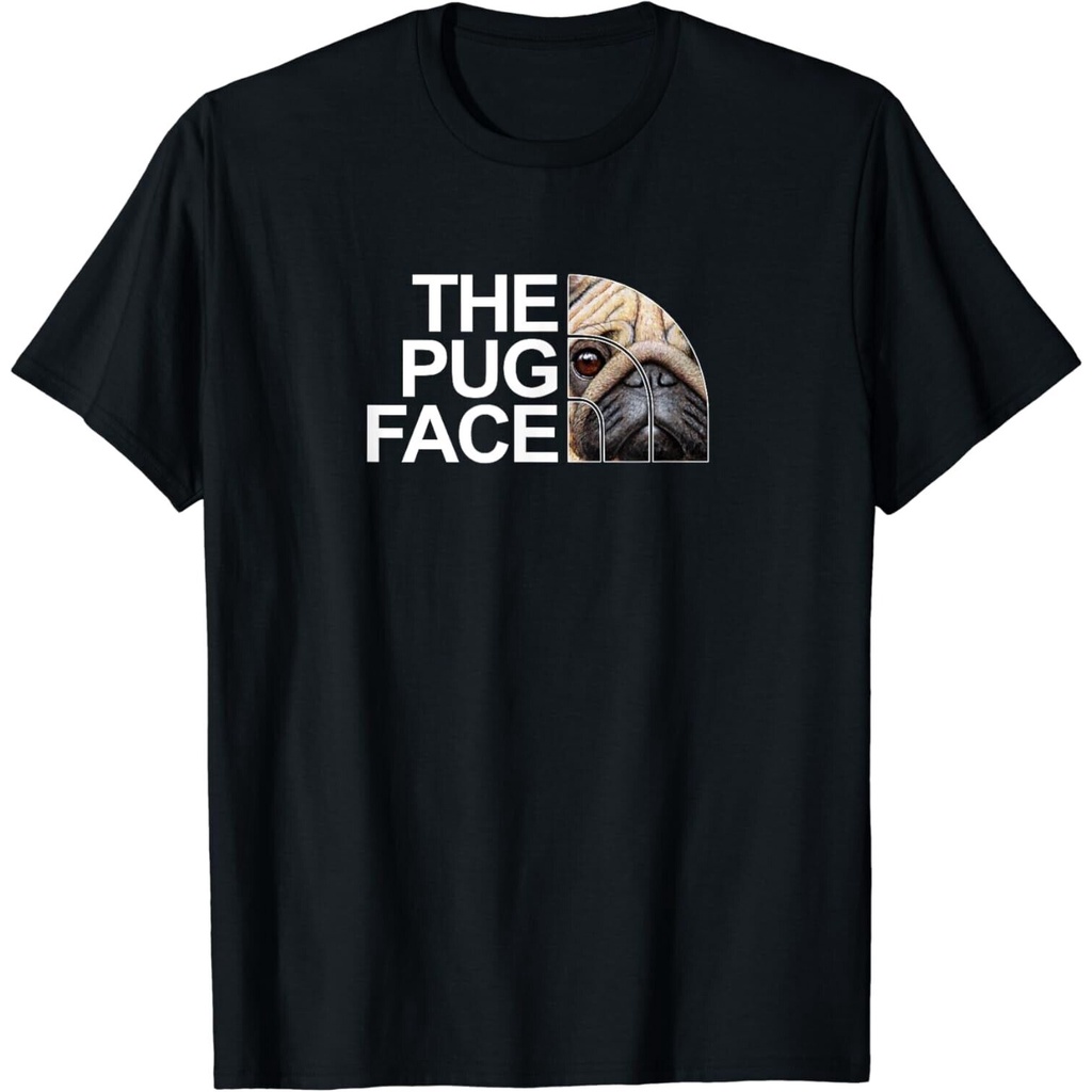 The Pug Face Dog Funny Pug Tee Gift เสื้อยืด Unisex