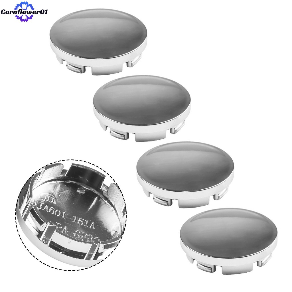 [COFW] 4 ชิ้น ABS Chrome 56 มม. ฝาครอบดุมล้อรถยนต์ Hub Tyre Rim Hub Cap Cover