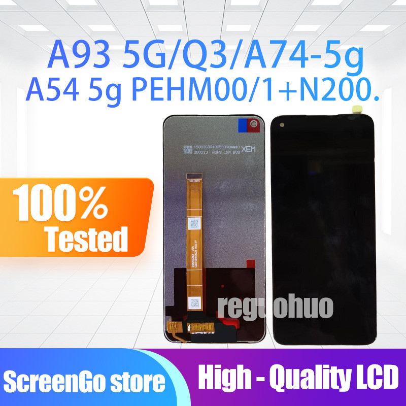 6.43 สําหรับ OPPO A93 5G/Q3/A74-5g/A54 5g PEHM00/1+N200.  จอแสดงผล LCD เต็มรูปแบบพร้อมหน้าจอสัมผัสหล