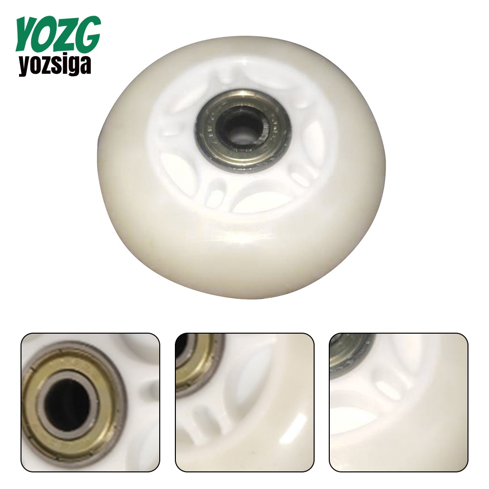 Yozg Outdoor Inline Hockey Skate Wheels 64 มม.70 มม.72 มม.พร้อมแบริ่งล้อแวววาว