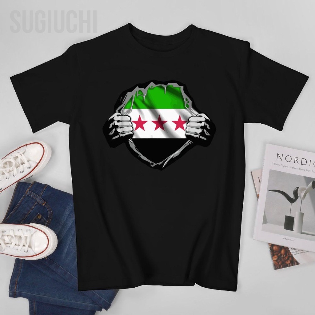 ผู้ชายSyriaธงSyriaธงTshirt Tees Tเสื้อสั้นTshirt All Seasons