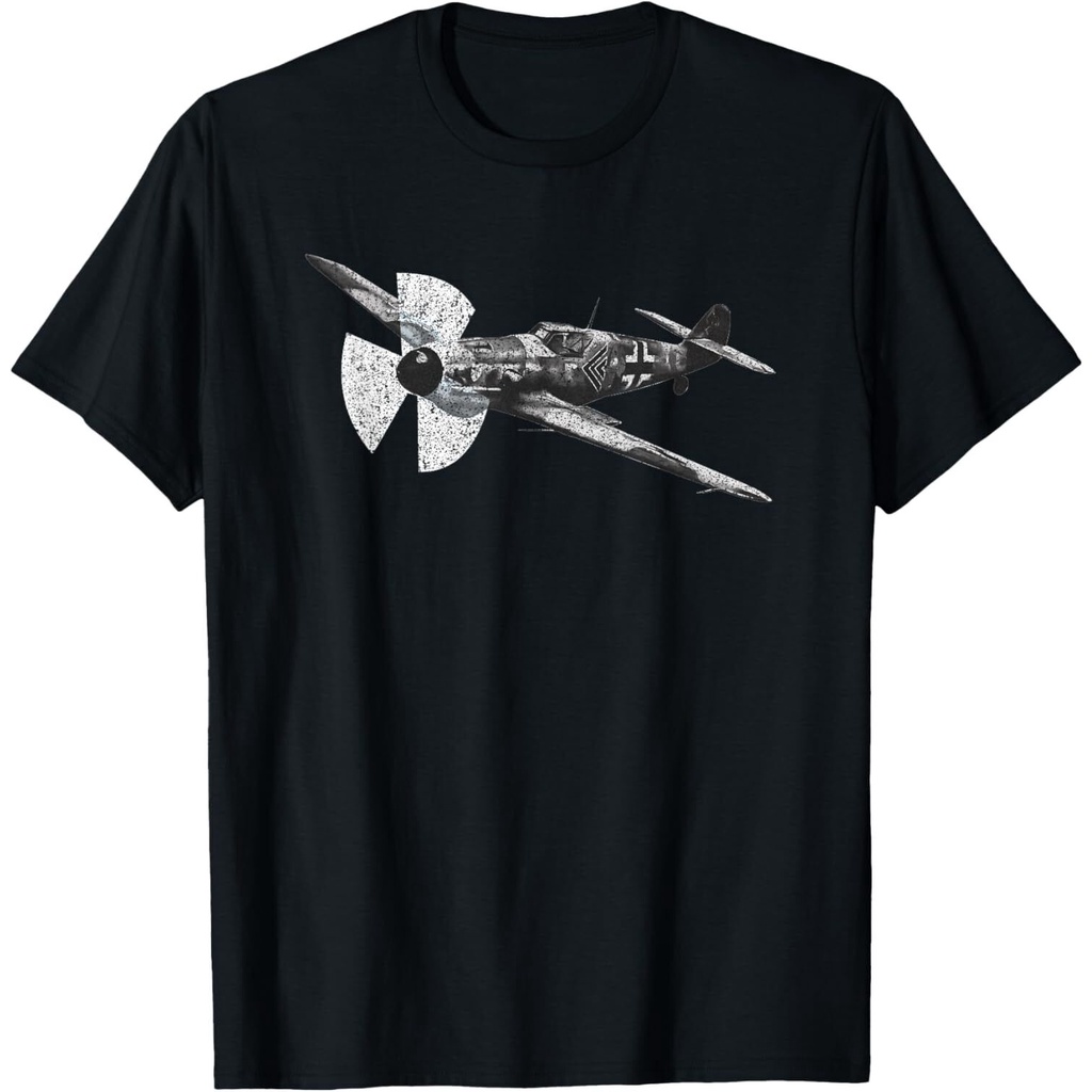 Messerschmitt Bf 109 เสื้อยืดเครื่องบินรบ German Ww2