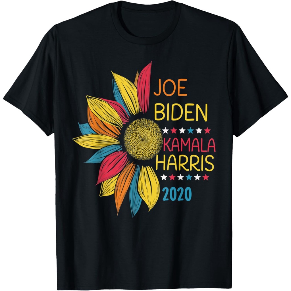 เสื้อยืด Joe Biden Kamala Harris 2020 สีสันสดใส