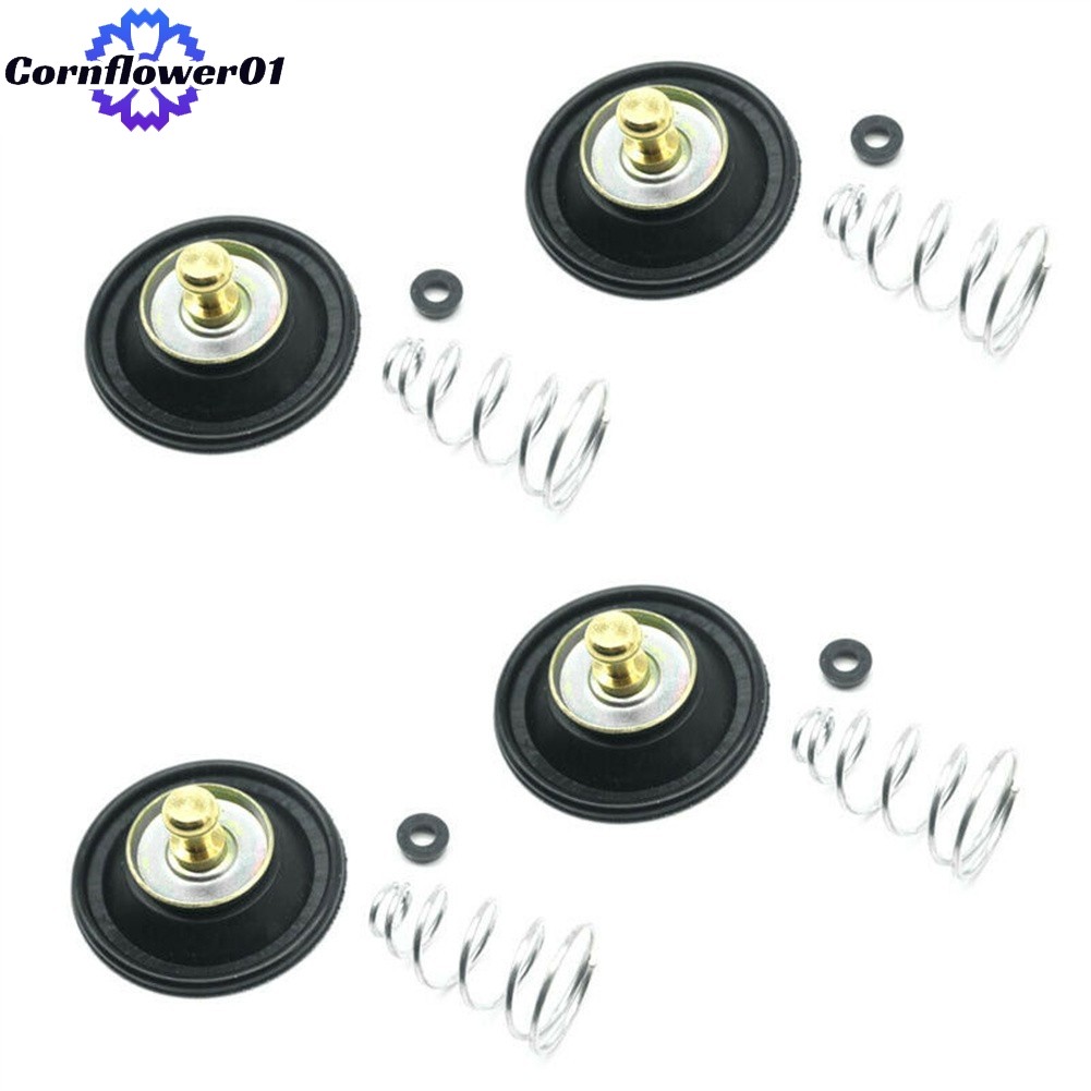 [COFW] 4x สําหรับ Honda CB400T GL500 GL1100 คาร์บูเรเตอร์ Air ตัดวาล์วไดอะแฟรมฤดูใบไม้ผลิ