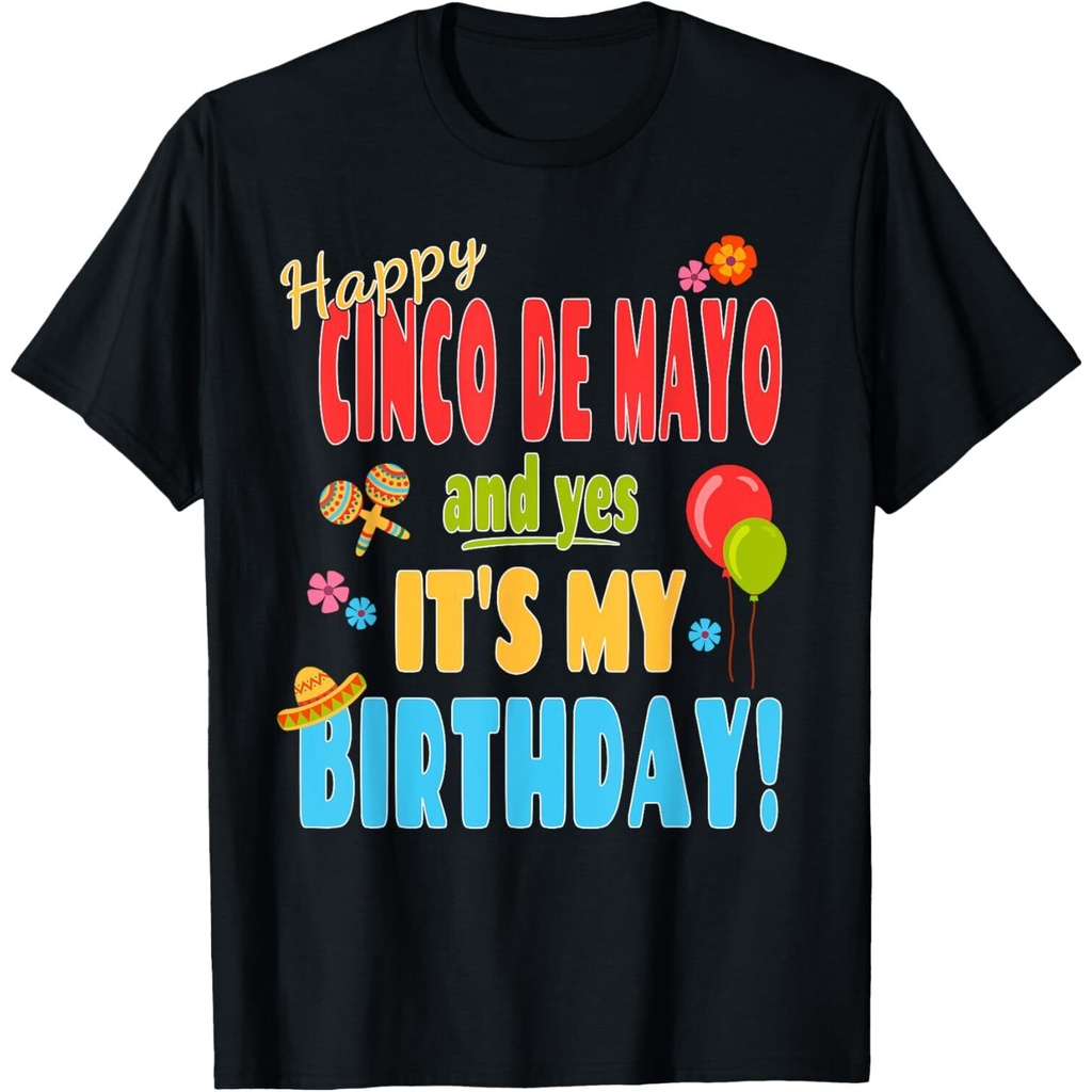 เสื้อวันเกิด Happy Cinco De Mayo - เสื้อยืดปาร์ตี้วันเกิด 5Th พฤษภาคม
