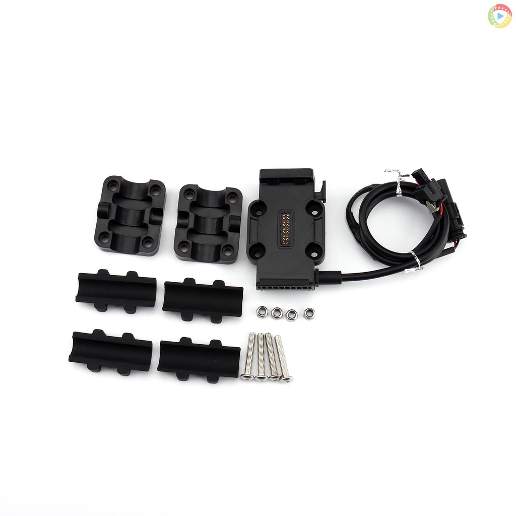 Universal Power Base, โทรศัพท์นําทาง Bracket แหล่งจ่ายไฟไร้สาย Charing 12 มม./22 มม.ฐานบาร์สําหรับ BMW R1250GS ADV R1200GS S1000XR Moto-410