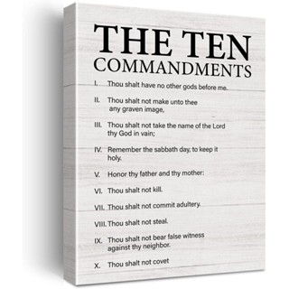 Positive Bible Verse ผ้าใบ_wall art_ขนาดใหญ่ เหมาะสำหรับตกแต่งบ้านหรือออฟฟิศแบบคริสเตียน_script post