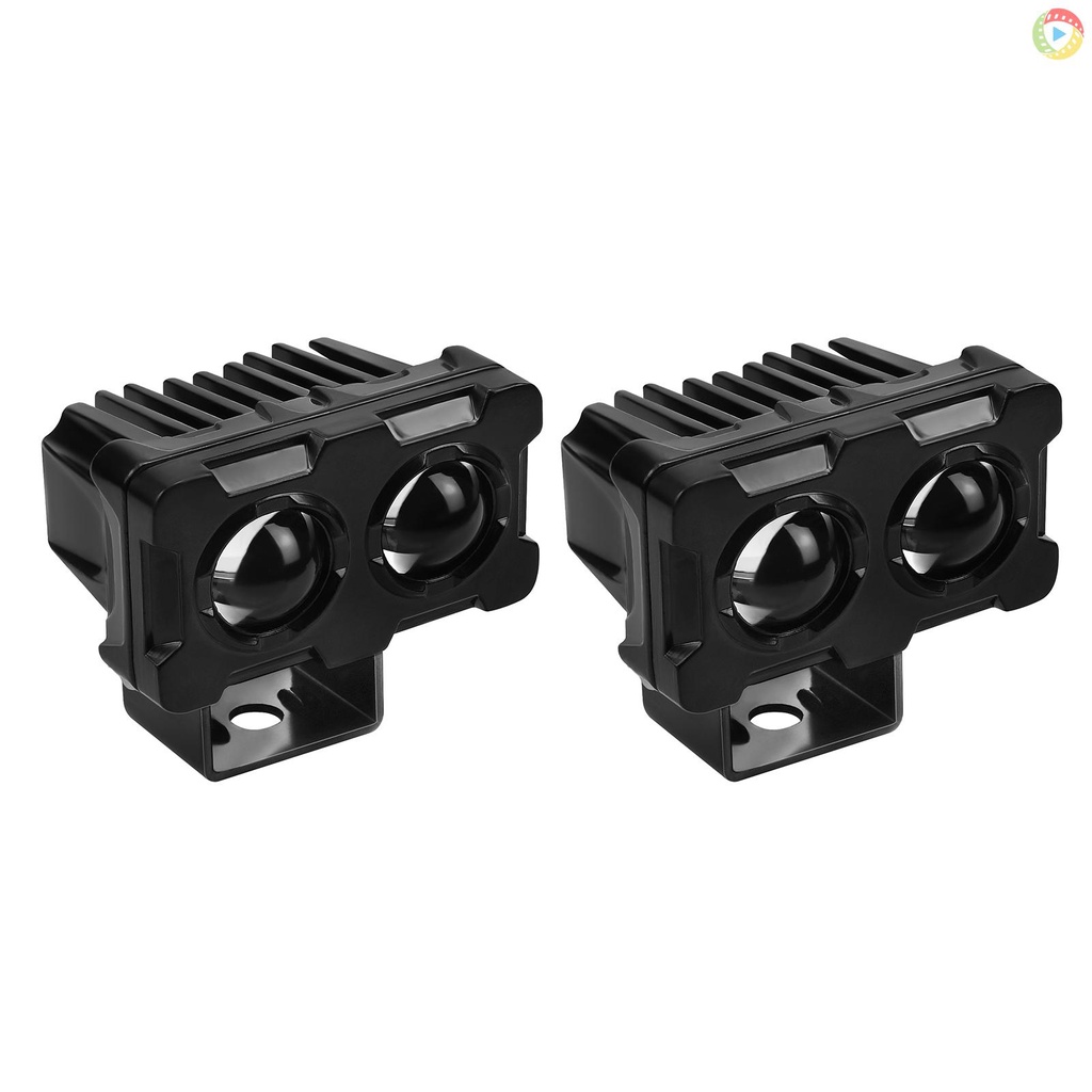 2 ชิ้นรถจักรยานยนต์ขับรถไฟ Mini LED ไฟหน้าหมอกไฟ 30 W/45 W 5000-6500 K Super Bright Spotlight สําหรั