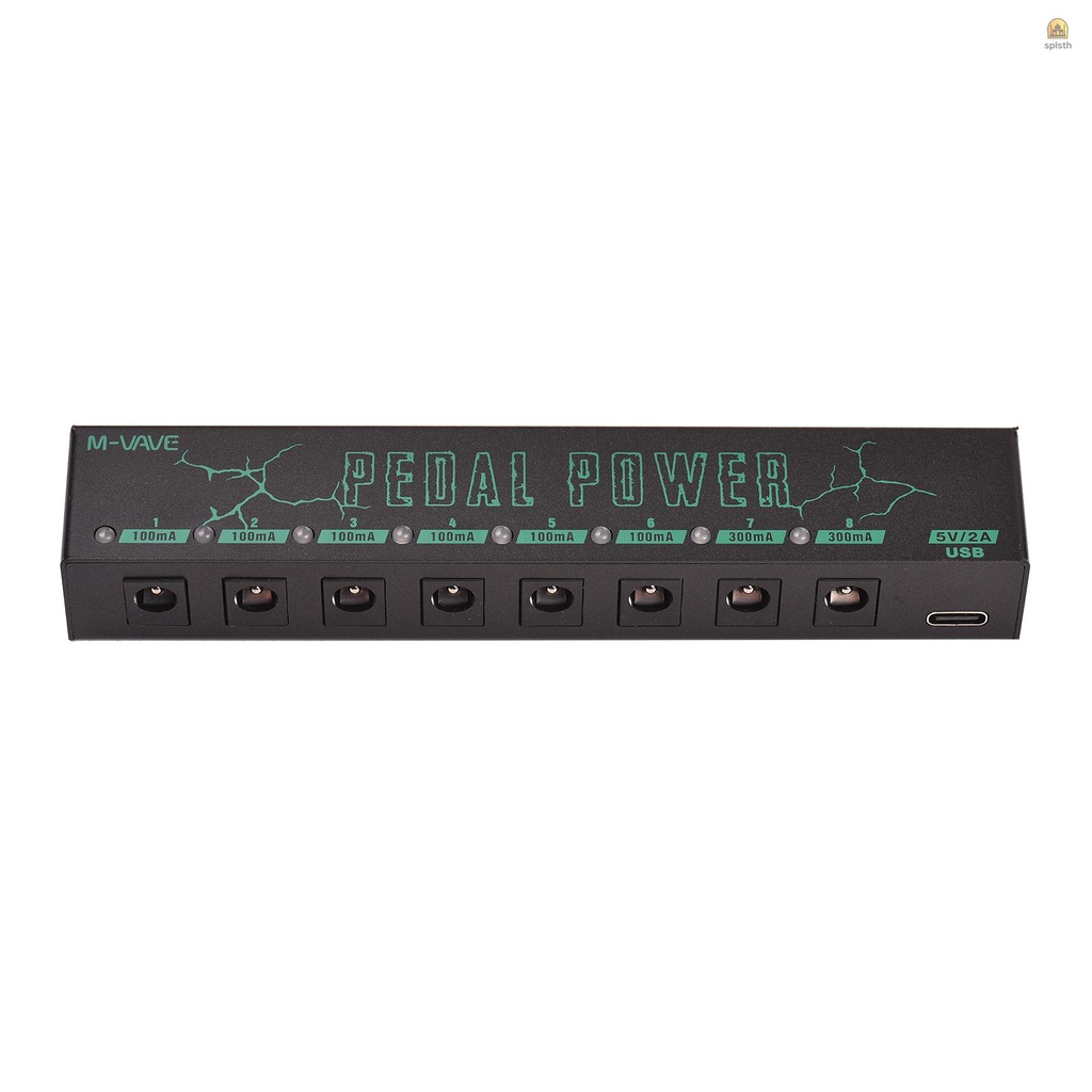 M-VAVE Pedal Power Guitar Pedal Power Guitar Effector Power Supply 8 Isolated DC Output