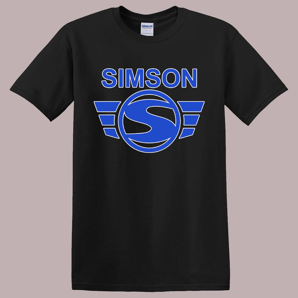 Simson Motorcycles Germany Motorrad เสื้อยืดผู้ชายสีดํา