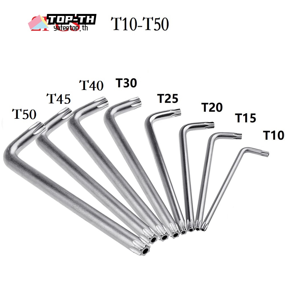 ⭐ยาฟีทอป⭐T30 T20 T25 T10 T15 Double-End 2-way mini Torx ไขควง Spanner ประแจเครื่องมือ